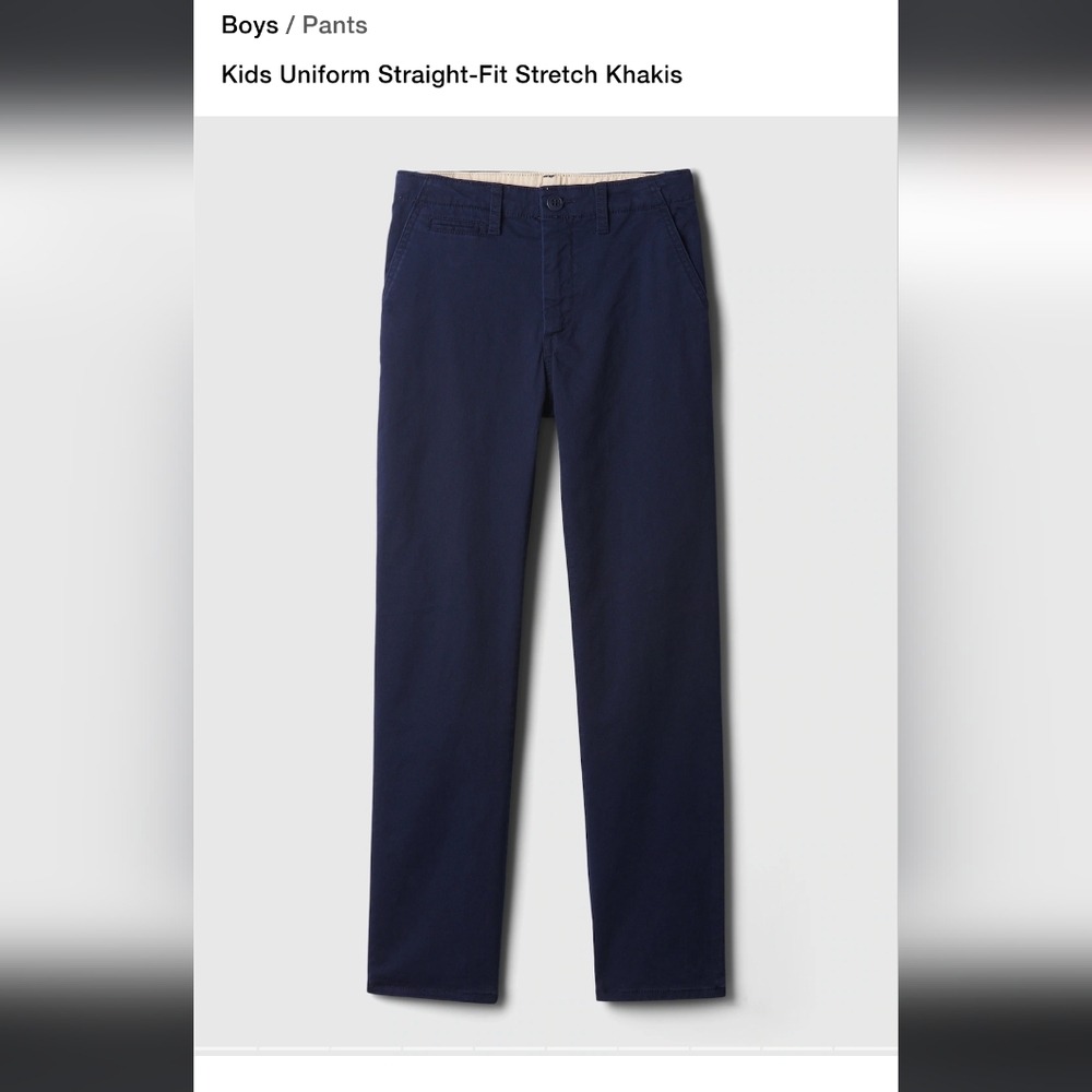 Boys Navy Khakis